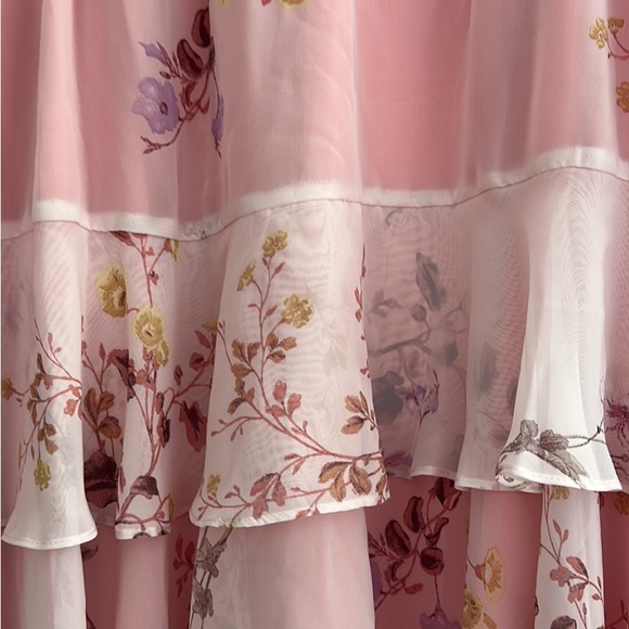 Pink along Sleeves Dress - Picture 3 of 4